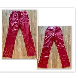 Red Leather pants
